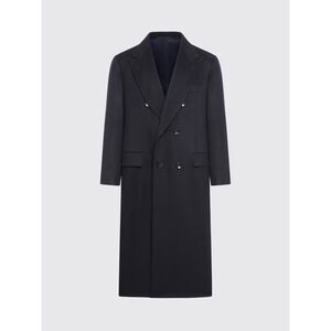 Kiton Coat Men Blue